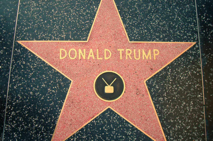 Wyoming Girl Cleans Donald Trump Hollywood Star