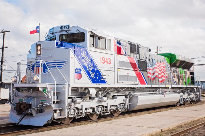 The Spirit Locomotive Honors U.S. Armed Forces