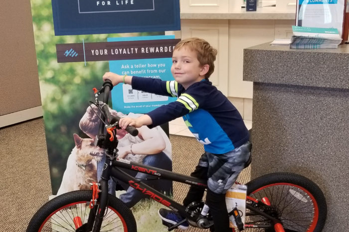 Blue Federal Credit Union gives away 13 bicycles to celebrate National Credit Union Youth Month