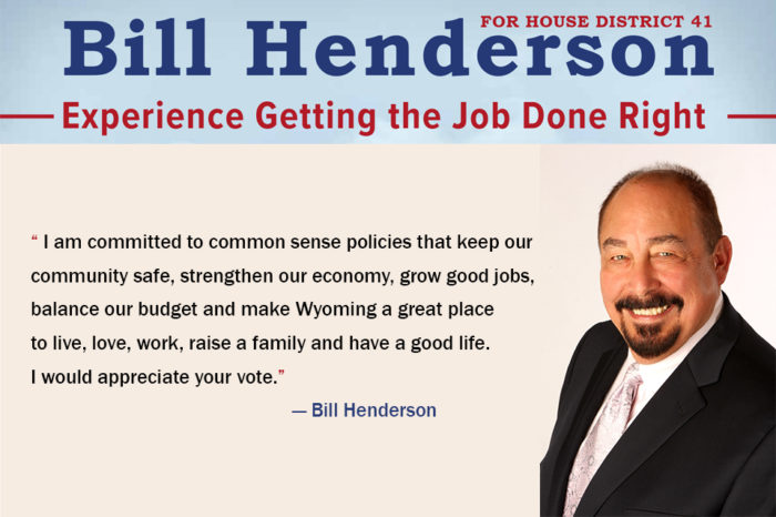 RE-ELECT Bill Henderson for House District 41