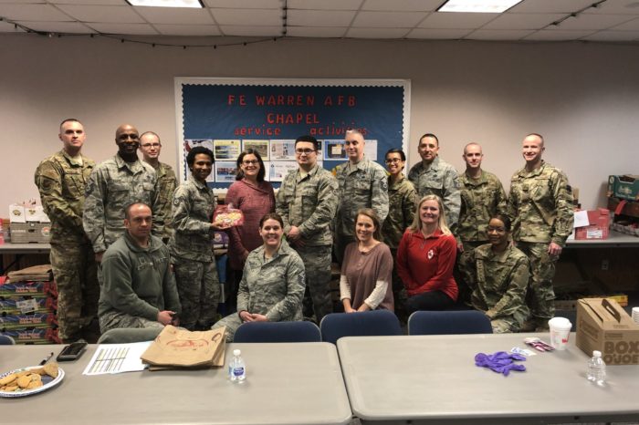 Community Shows Up to Support Airmen for Valentine's Day