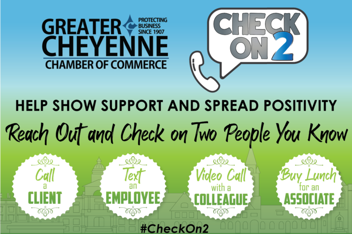 The Greater Cheyenne Chamber of Commerce challenges local businesses with Check On 2 campaign
