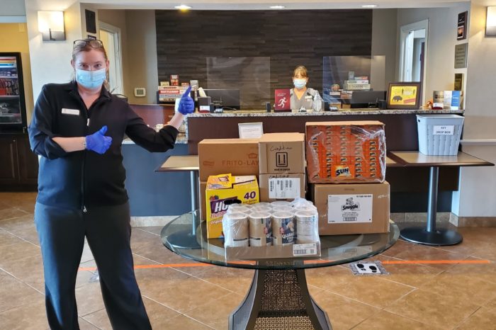 Best Western Plus Frontier Inn Donates Items & Recognizes Front Line Workers