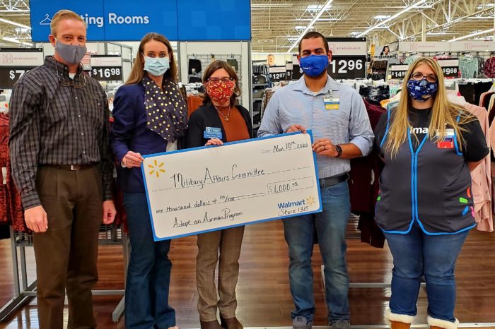Wal-Mart Awards $1,000 to the Military Affairs Committee's Adopt-an-Airman Program
