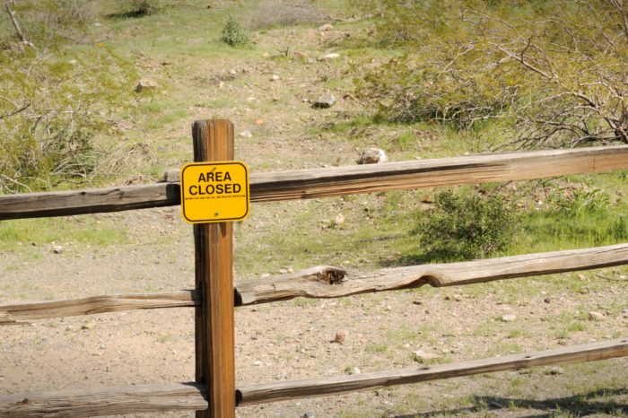 Temporary area closure established in California Park