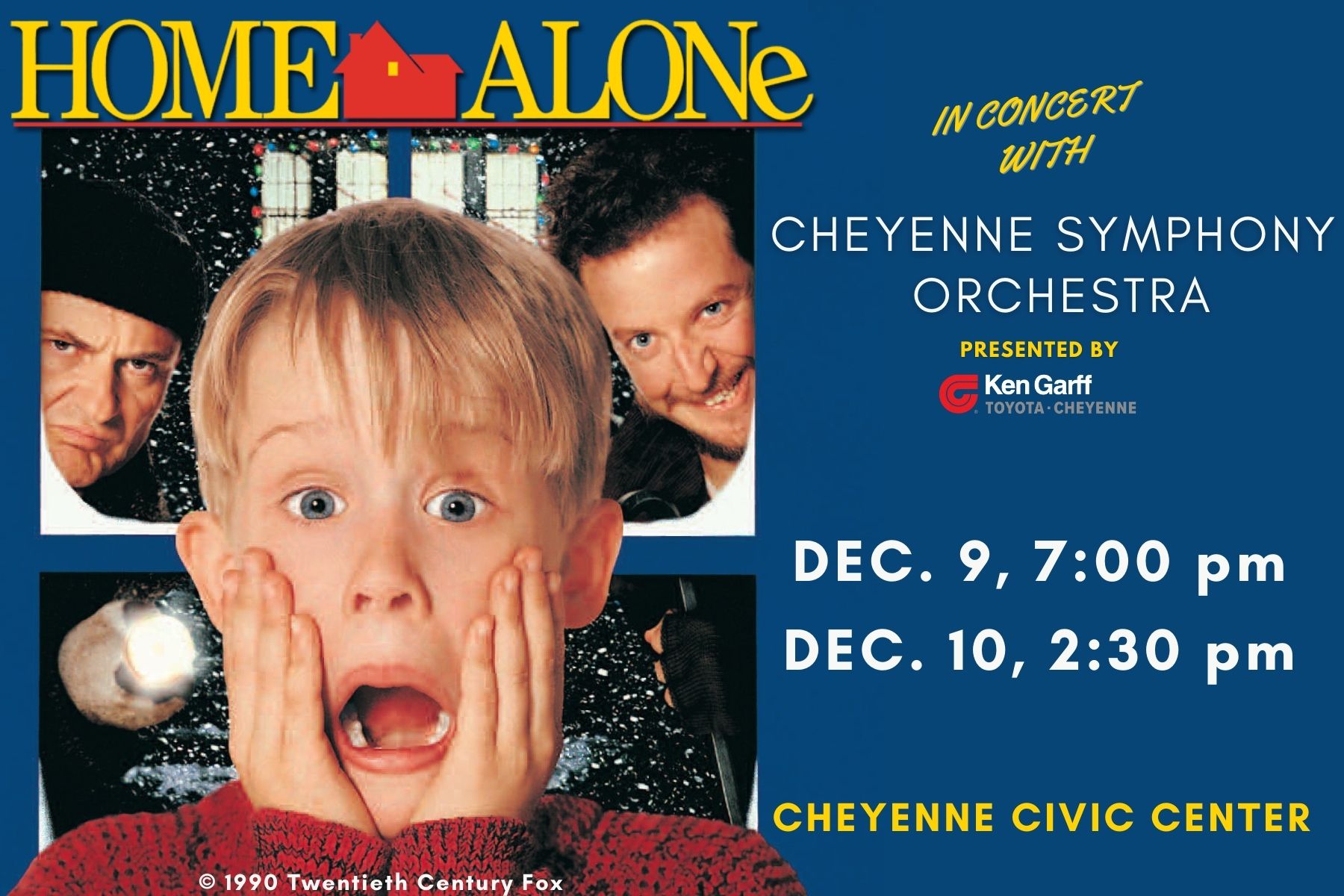 Cheyenne Symphony Orchestra Presents Home Alone in Concert Shortgo