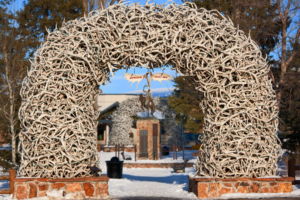 Antler arch in Jackson Hole.