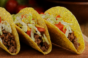 Pixelated image of tacos.