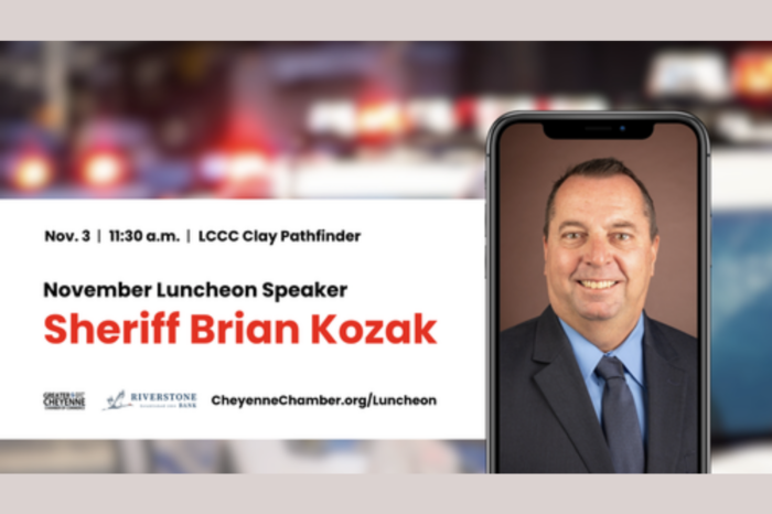 Graphic for November luncheon with event details.