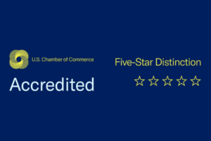 U.S. Chamber of Commerce 5 Star Accreditation logo.