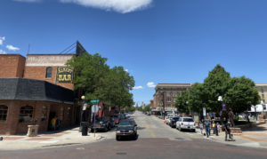 Summer day in downtown Cheyenne.