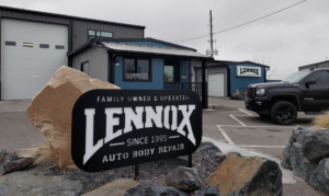 Exterior of Lennox Auto Body in Cheyenne.