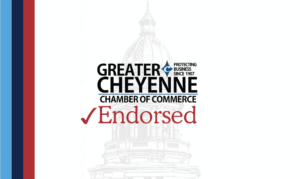 Cheyenne Chamber endorsement graphic.