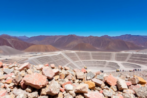 Open face rare earth mine.