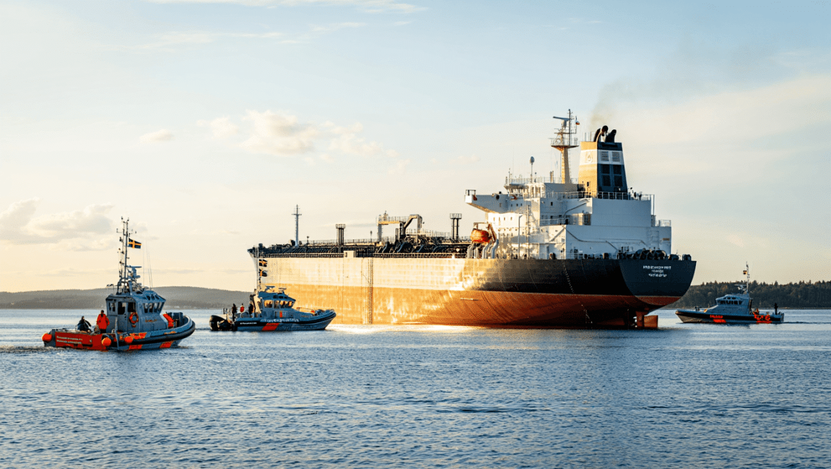Sweden stops sanctioned tanker suspected of causing Baltic oil spill after leaving Russian port