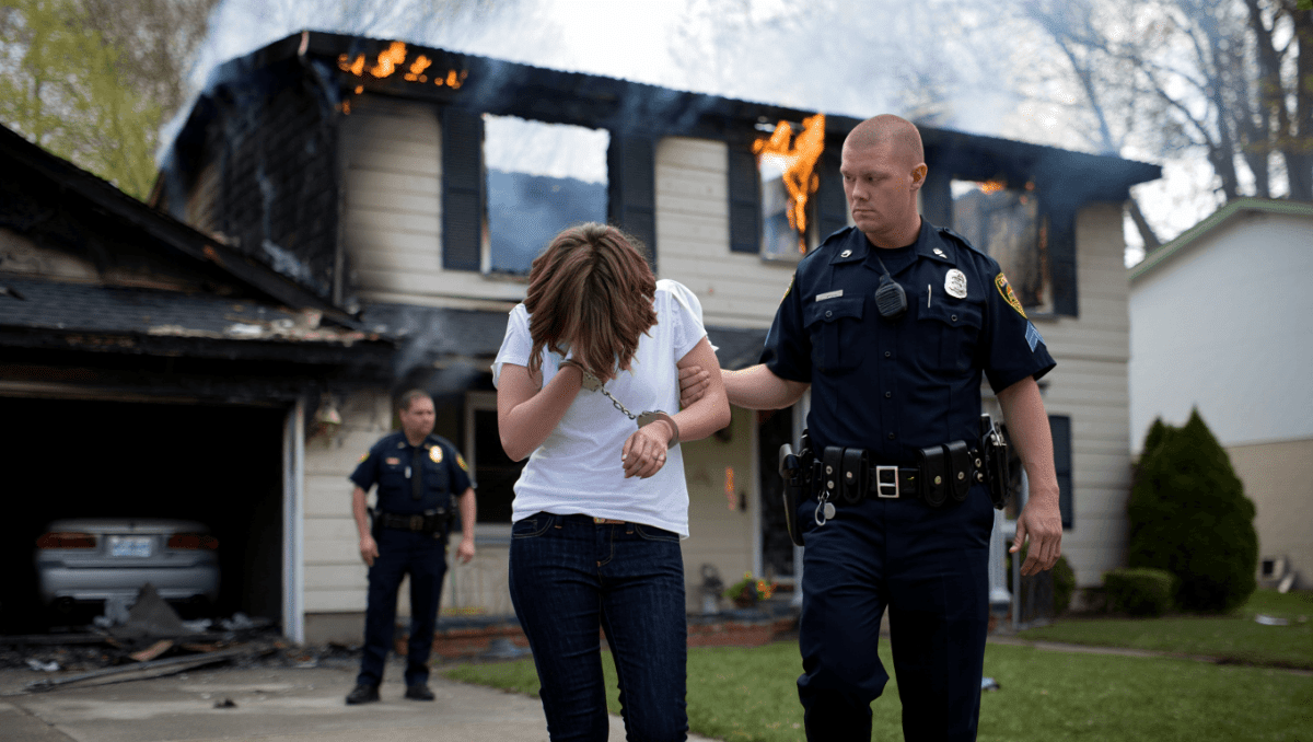 'Now we don't have s—': Woman who moved back in with husband to 'rekindle' marriage torches home, caught with lighter fluid, cops say