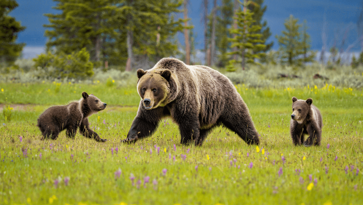 Relocated grizzly bear seen with cubs in Greater Yellowstone ecosystem