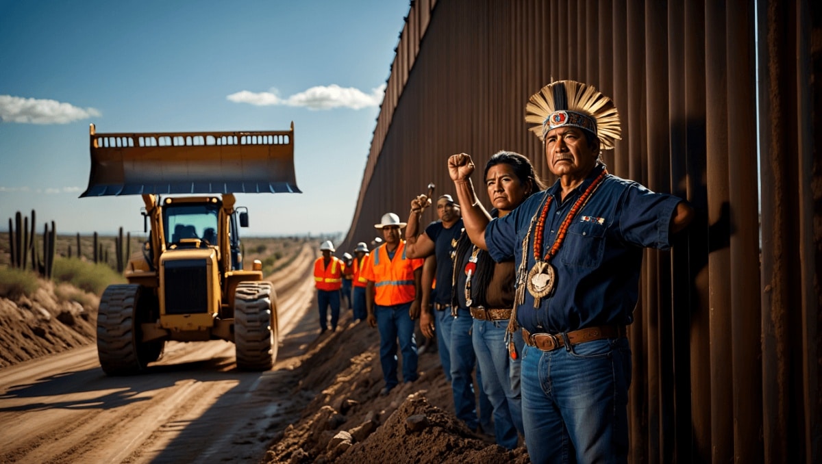 US-Mexico border wall construction is desecrating sacred sites, Indigenous leaders say