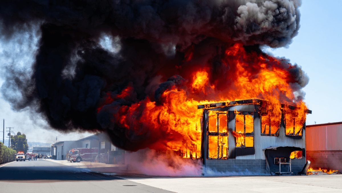 Fire destroys medical equipment warehouse in California and prompts evacuations at nearby facilities