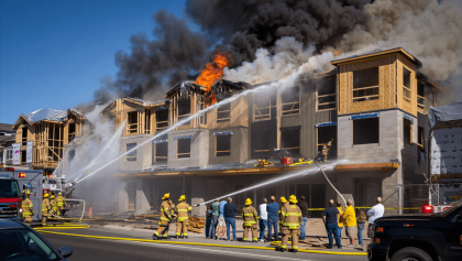 No injuries as Cheyenne firefighters extinguish fire at apartment building under construction