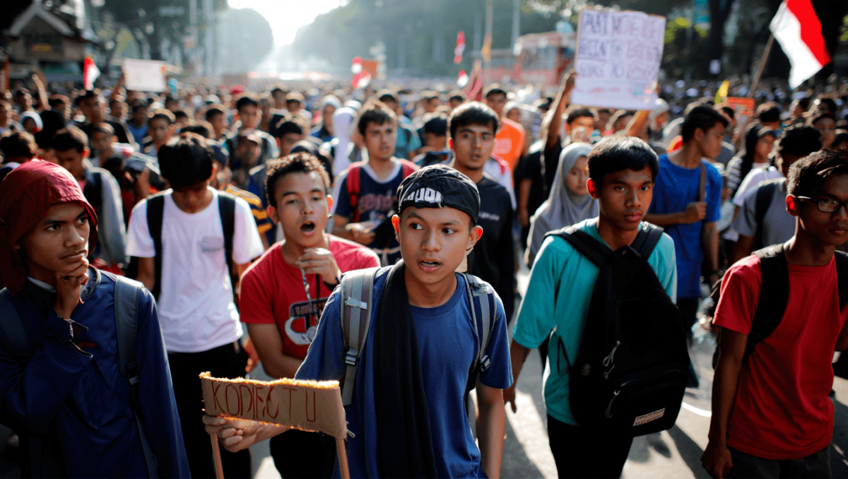 Indonesian students protest government policies as economic pressures grow