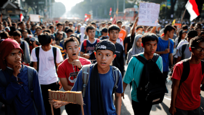Indonesian students protest government policies as economic pressures grow
