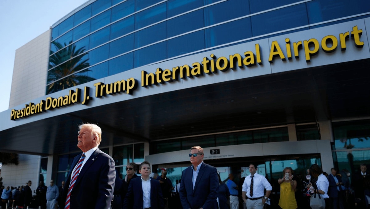 South Florida’s Palm Beach airport renamed President Donald J. Trump International