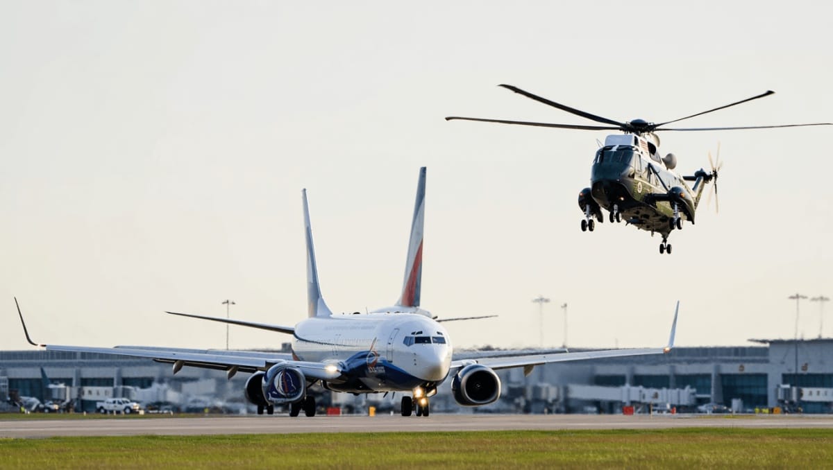 Investigators look at why a plane was allowed to take off as President Trump’s helicopter approached