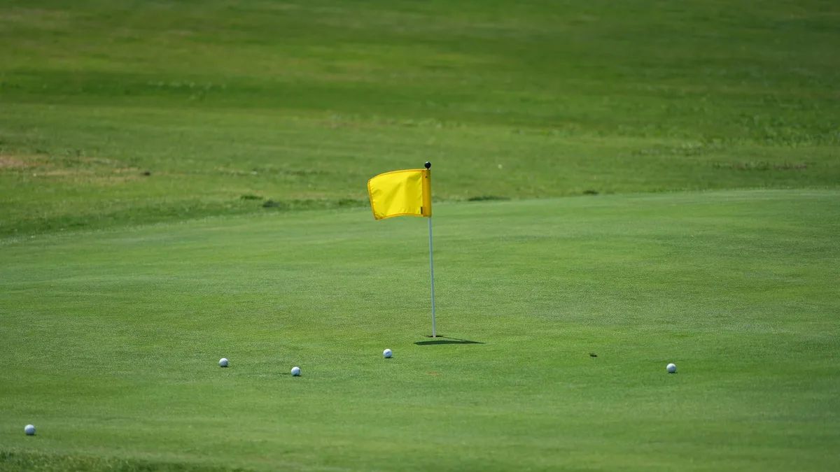 Federal agents conducting security assessment at a golf course facility during protective operations