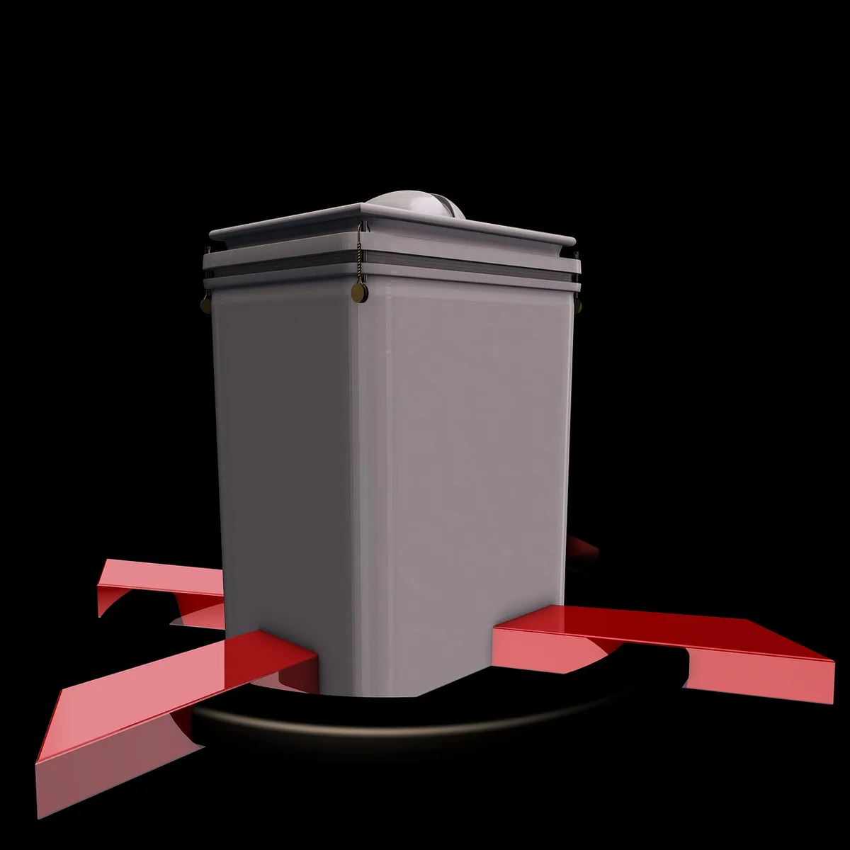 A voter dropping a sealed mail ballot into an unmarked drop box