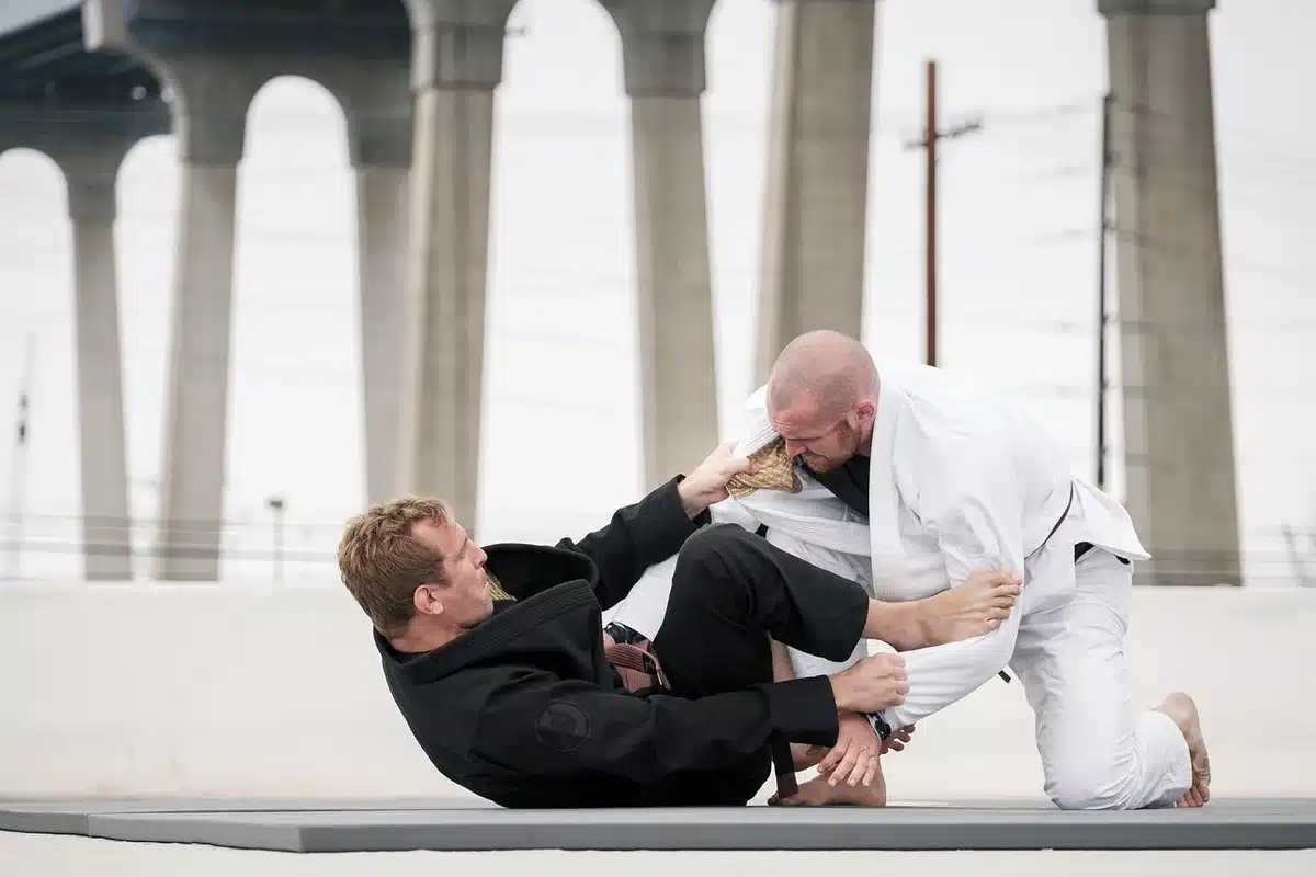 MMA fighter in training camp during fight week preparation