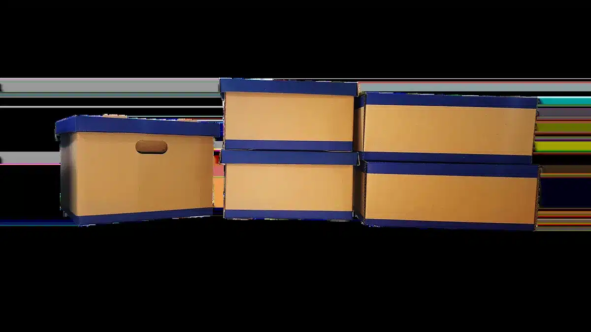 Walk-in cooler with unlabeled containers and food on lower shelves